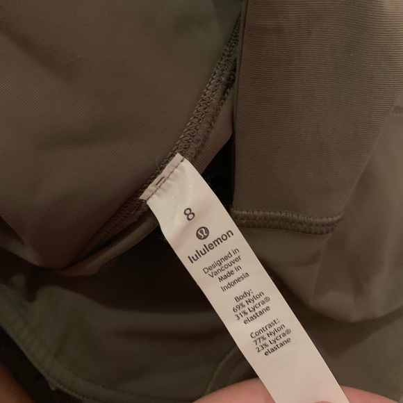 Lululemon full length high rise leggings olive green 8 - Picture 3 of 6